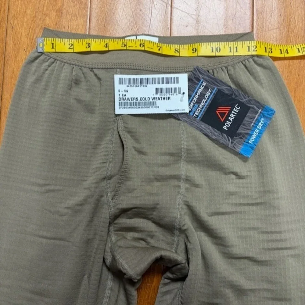 Polartec Mens Drawers Mid Weight Cold Weather (Gen III) Military Green Size S